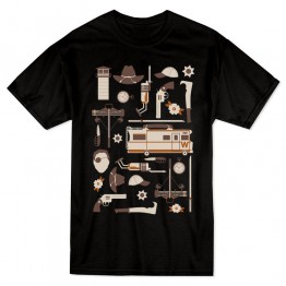 The Walking Dead Symbols T-Shirt - Black